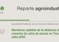 Monitoreo satelital de la dinámica de la cosecha de caña de azúcar en Tucumán, zafra 2025