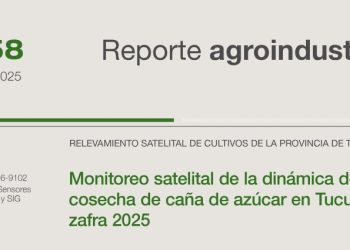 Monitoreo satelital de la dinámica de la cosecha de caña de azúcar en Tucumán, zafra 2025